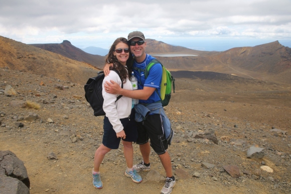Cute couple on Mt. Tongariro